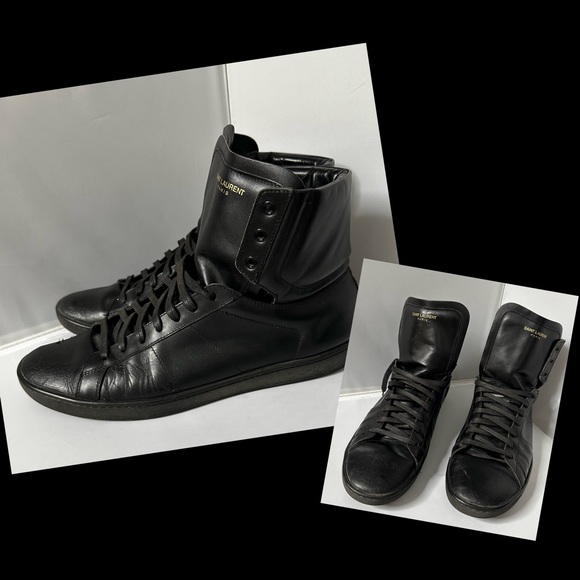 SAINT LAURENT HIGH TOP  SNEAKERS - Picture 1 of 10